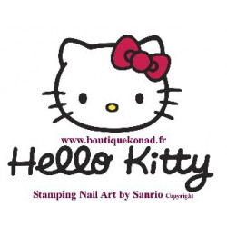 Hello Kitty Stamping Nail Art n°4 Noeuds