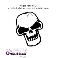 Plaque Konad rectangulaire 4 Hellfest