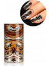 Foil nail art effet tigre