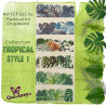 Water Decal Tropical 1234 pour nail art