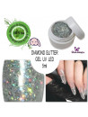 Gel UV LED Diamond Glitter n°125