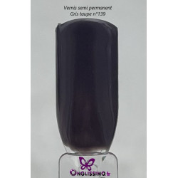 Vernis à ongles Permanent Gris Taupe139
