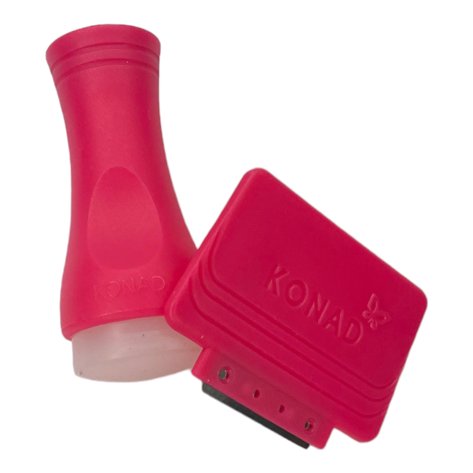 Tampon stamping Konad 100% silicone blanc et raclette