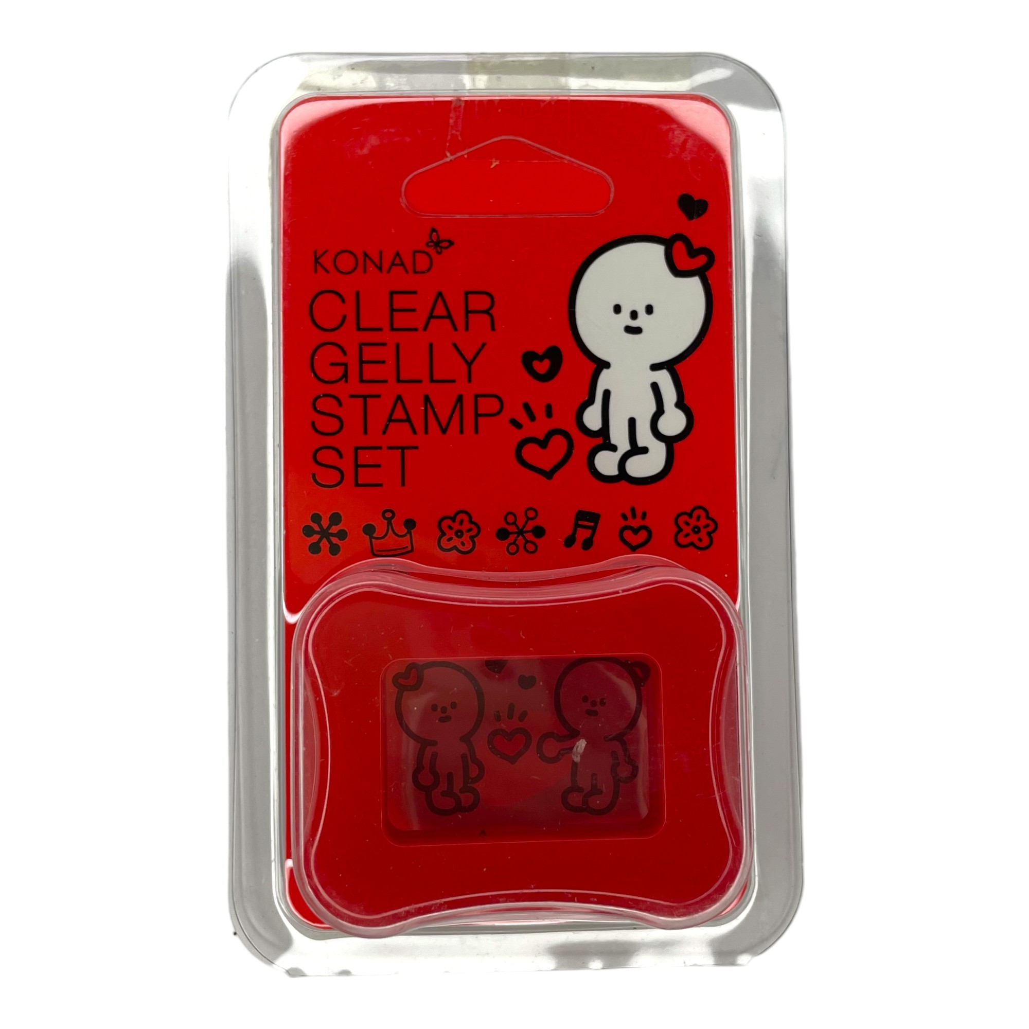 Stamping KONAD Tampon Clear Gelly et raclette red