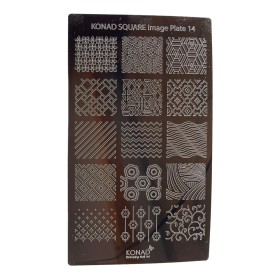 Boite square Stamping SQ14 blanc & noir Konad ®