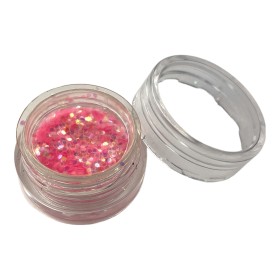 Paillettes libres rondes roses holo