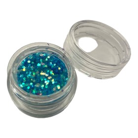 Paillettes libres turquoise reflet holo