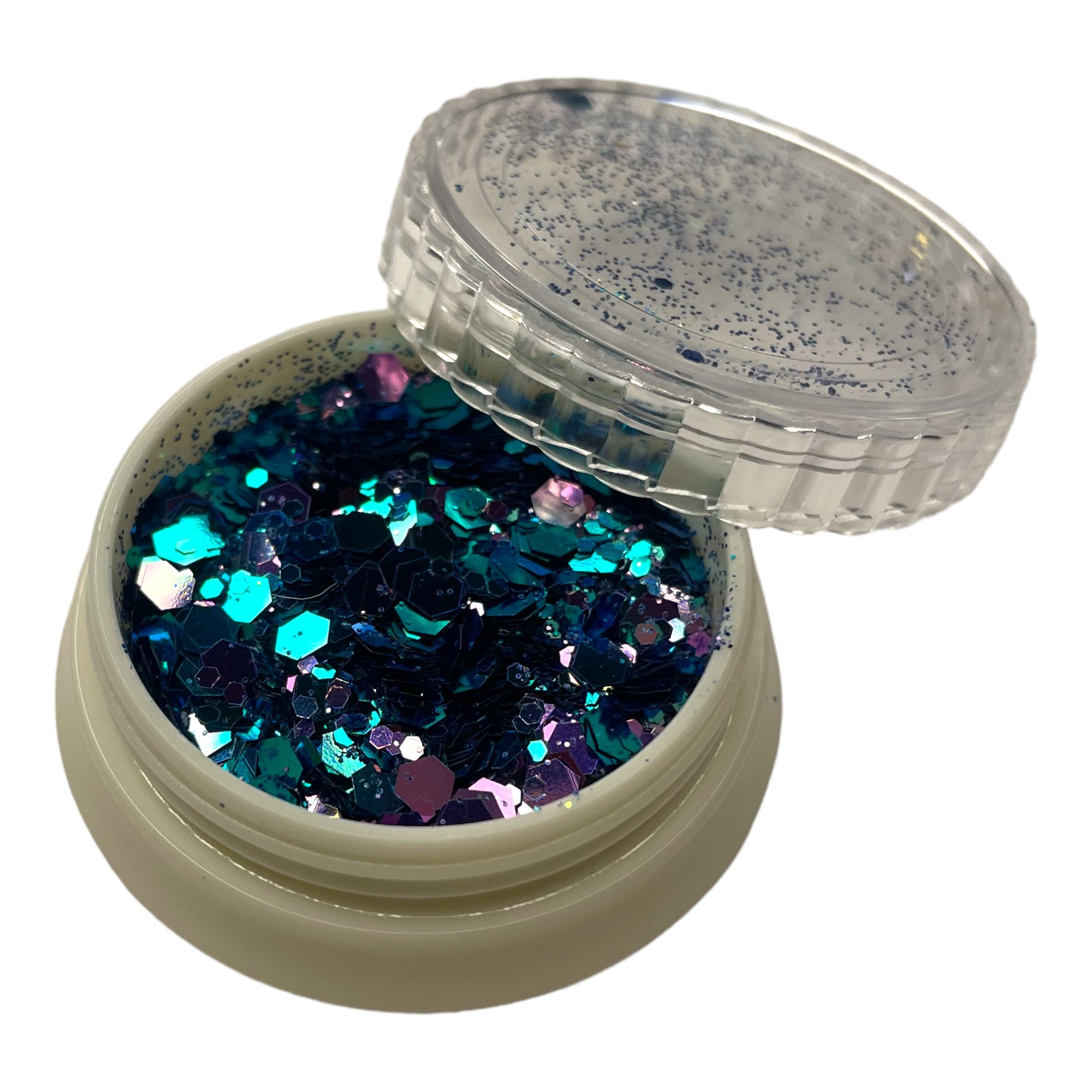 Flakies scintillantes 3d blue purple