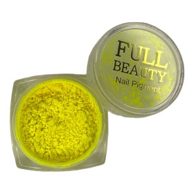 Poudre fluorescente néon jaune